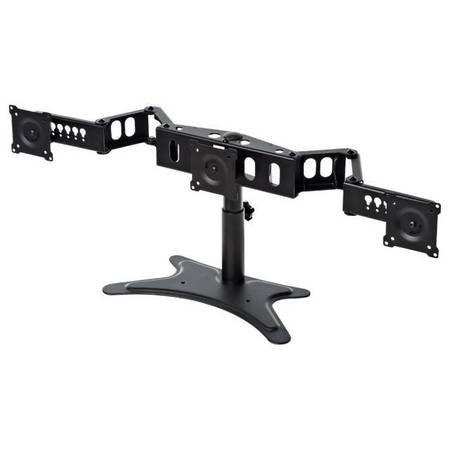 DOUBLESIGHT Adjustable Triple Monitor Stand, 90 lb. Capacity DS-322STA